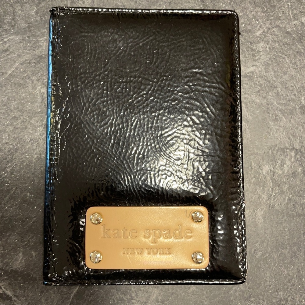 Kate Spade black passport cover